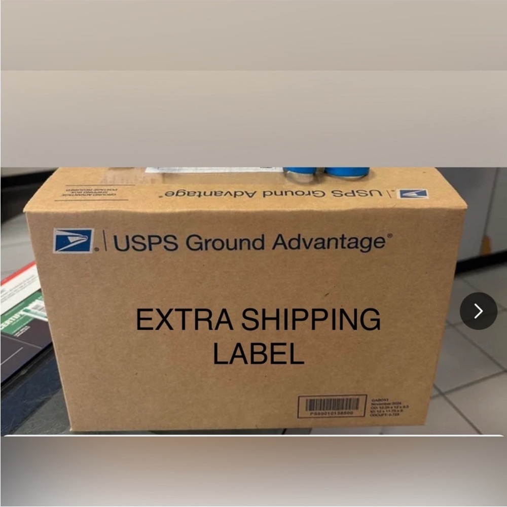 LABEL ONLY USPS Ground Advantage Shipping EXTRA LABEL DEE